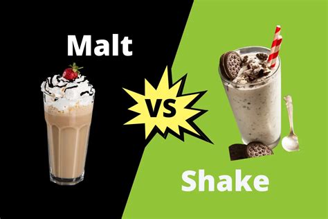 what is the difference between milkshake and malt